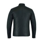 Men's Real Sheep Leather Cafe Racer Biker's Hooper Jacket