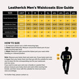 Leatherick Men's Black Outlaw Biker Vest Tactical Gear Leather Motorcycle Vest Australia
