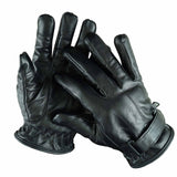 Men Genuine Sheep Leather Winter Gloves - Black Thread
