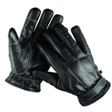 Men Genuine Sheep Leather Winter Gloves