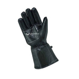 Men Genuine Sheep Leather Biker Gloves With Thinsulate Liner - White Thread Diamond