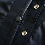 Men's Black Denim Style Motorcycle Leather Vest